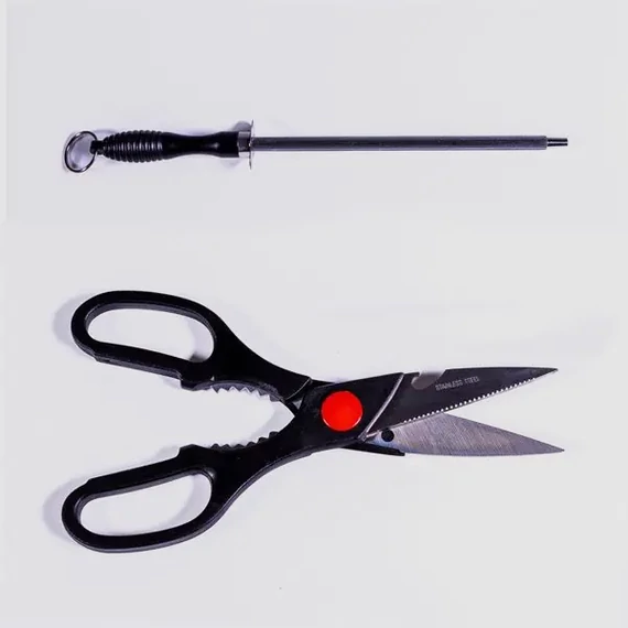 késélező és konyhai olló