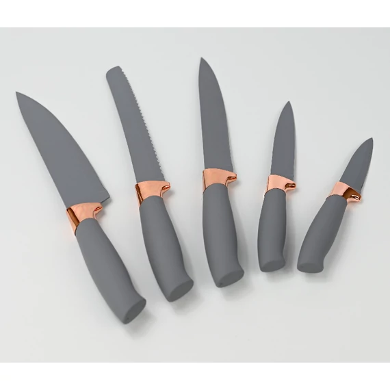 rozsdamentes acél késkészlet